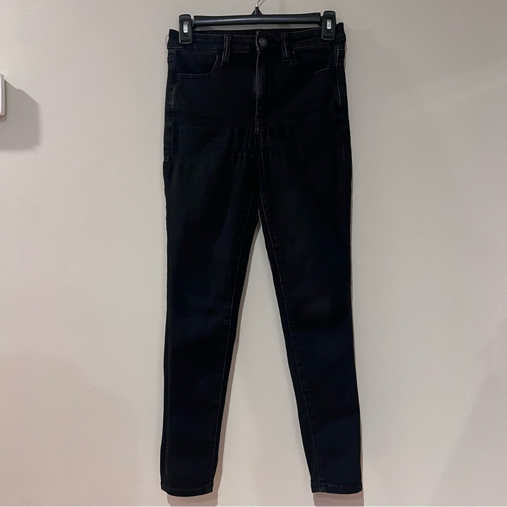 American Eagle High Rise Black Jeans Size 2S
